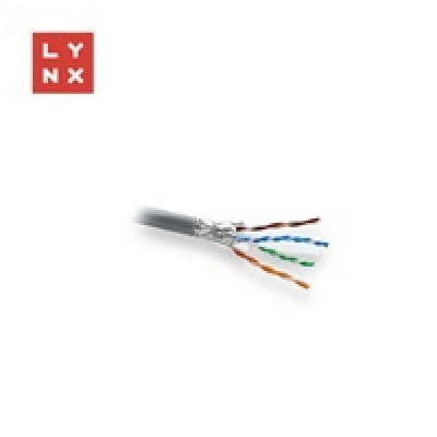 LYNX FTP kabel, Cat6, PVC (Eca), celoměděný, vnitřní, šed...