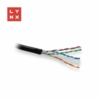 LYNX UTP kabel, Cat6, PE (Fca), celoměděný, venkovní, čer...
