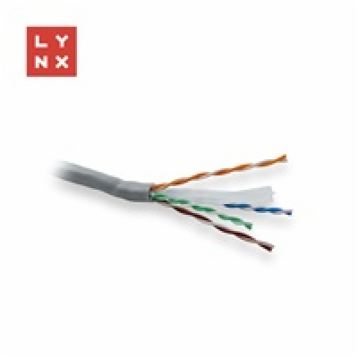 LYNX UTP kabel, Cat6, PVC (Eca), celoměděný, vnitřní, šed...