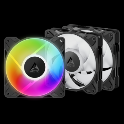 ARCTIC P12 Pro A-RGB (3 Pack) - 120mm A-RGB PWM ventiláto...