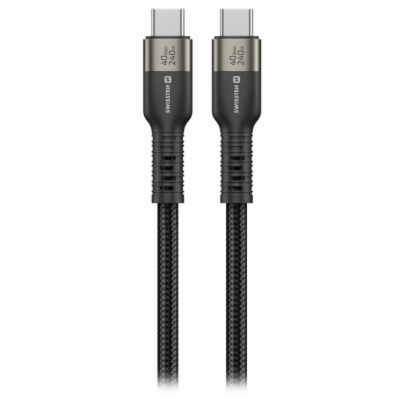 Swissten datový video kabel USB 4.0, USB-C, 240w, 8k@60hz...