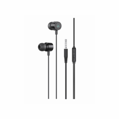 Sluchátka iPEAX 3,5mm Jack Black