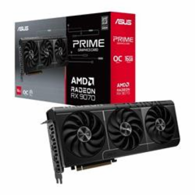 ASUS VGA AMD Radeon RX 9070 PRIME OC EVO 16GB, RX 9070, 1...