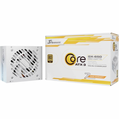 SEASONIC zdroj Core GX-650 bílý / 650W / ATX3.1 / 120mm f...