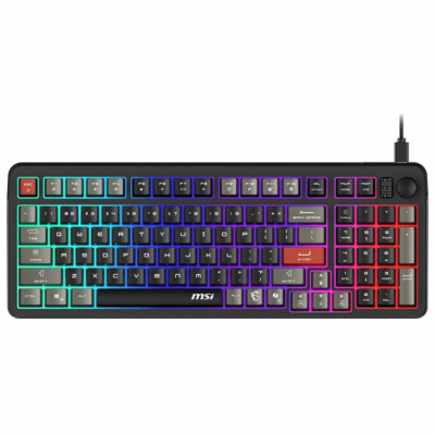 MSI herní klávesnice FORGE GK110/ drátová/ RGB podsvícení...