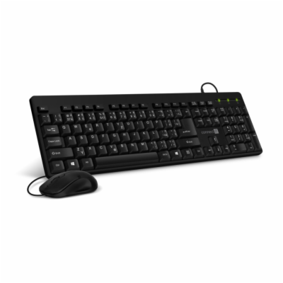 Connect IT Combo drátová klávesnice + myš, CZ/SK - černá ...