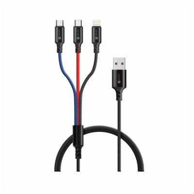 Connect IT Wirez Datový kabel 3v1, USB-C & Micro USB & Li...