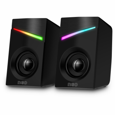 Connect IT NEO PC reproduktory - černá Stylové RGB reprod...