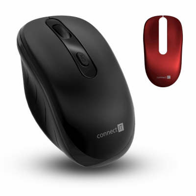 Connect IT Long Life bezdrátová optická tichá myš (+2x AA...