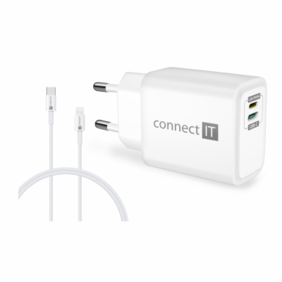 Connect IT Duplex Nabíjecí adaptér 1x Lightning + 1x USB-...