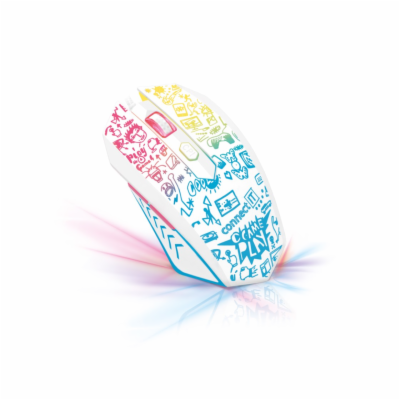 Connect IT Doodle Limited Edition herní myš - bílá Limito...