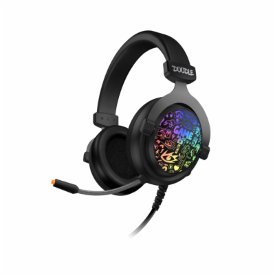 Connect IT Doodle RGB herní sluchátka s mikrofonem, 2xJac...