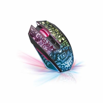 Connect IT Doodle 2 bezdrátová herní myš - černá Bezdráto...