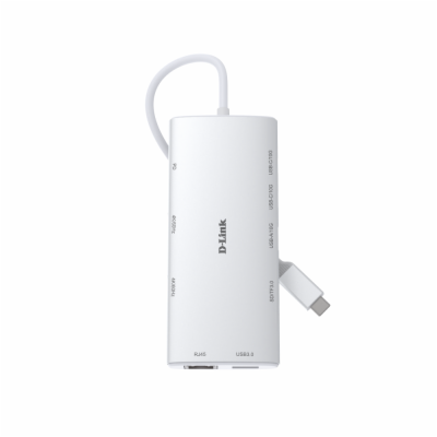 D-Link 10-in-1 USB-C Hub with HDMI x2 / USB-C x2, USB A x...