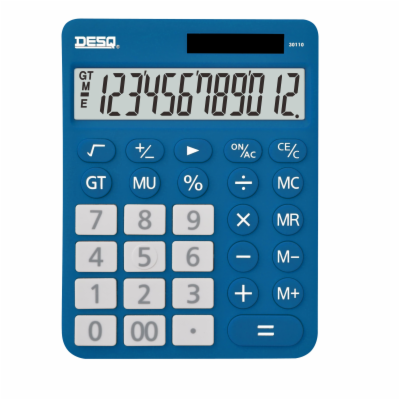 Kalkulačka DESQ XL, tmavě modrá