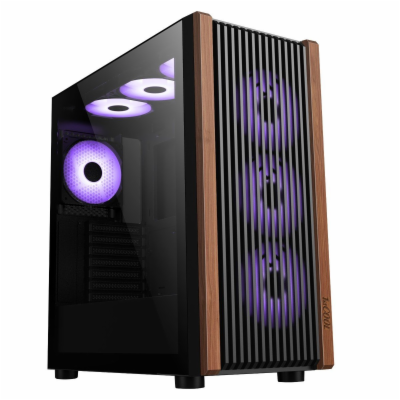 1stCOOL skříň G6 Noble, Mid Tower, ATX, AU, Průhledná Boč...