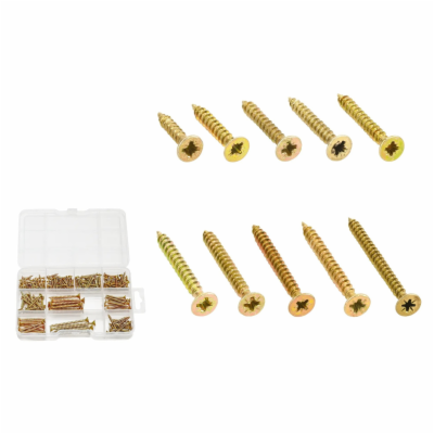 Wadfow Vrut do dřeva sada 200 ks