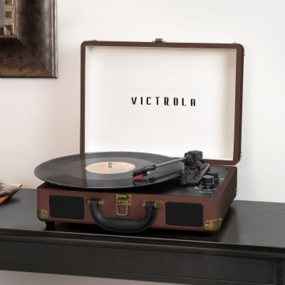 Victrola VSC-400SB-DBR-INT Journey+ gramofon tmavě hnědý