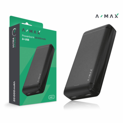 Powerbanka A-MAX 10 000 mAh, černá