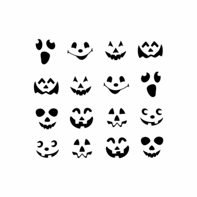 Sada nálepek FAMILY 58131E Halloween 16ks