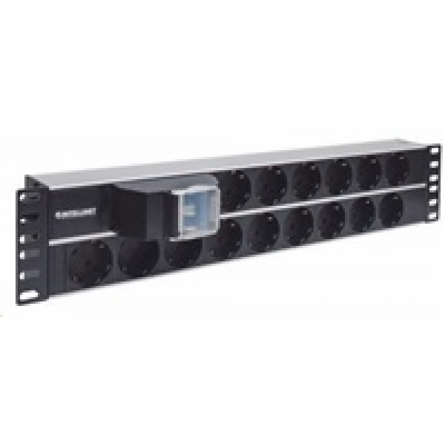 Intellinet 19" 2U Rackmount 15-Way Power Strip - German T...