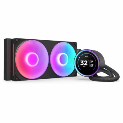 NZXT vodní chladič Kraken 280 ELITE RGB / 2x140mm RGB fan...