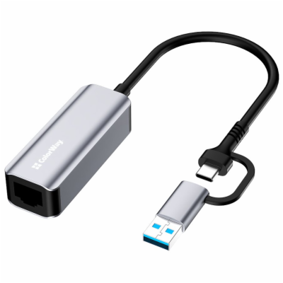 Colorway Adaptér USB-C nebo USB-A na RJ45/ 18cm