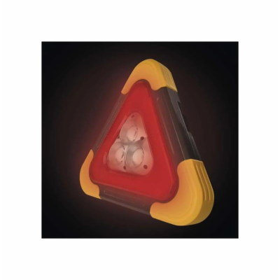 LED varovný trojúhelník, nabíjecí, COB LED+červená LED EM...