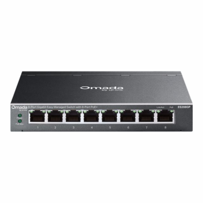 TP-Link OMADA switch ES208GP (8xGbE,8xPoE+,64W, fanless)