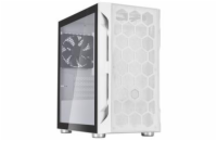 SilverStone FARA H1MW-G, Micro-ATX skříň, Honeycomb vzor, tvrzené sklo, bílá