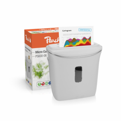 PEACH skartovač Micro Cut PS600-06, P-,5 65dB, 4 listy, a...