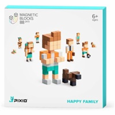 BAZAR - PIXIO Happy Family magnetická stavebnice - Poškoz...
