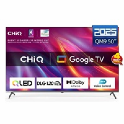 CHiQ U50QST TV 50", UHD, QLED, ultratenká, Google TV, DLG...