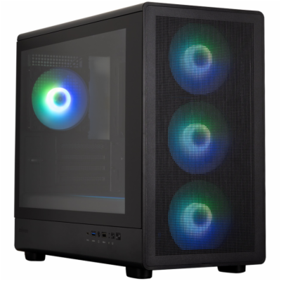 Zalman skříň M5 Black / miniT / 4x120mm ARGB fan / USB 2....
