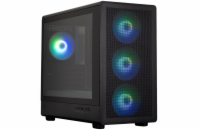 Zalman skříň M5 Black / miniT / 4x120mm ARGB fan / USB 2.0 / USB 3.0 / USB-C / mesh panel / černá