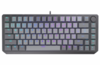 Endorfy mechanická klávesnice Thock V2 75% / drátová / ARGB /  red sw. / USB / zmenšená / CZ/SK layout