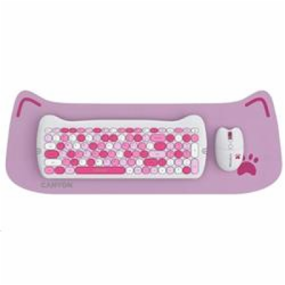 CANYON Kitty edice HSET-W6, bezdrátový SET EN klávesnice ...
