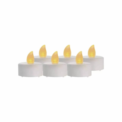 LED dekorace – čajová svíčka bílá, CR2032, vnitřní, vinta...