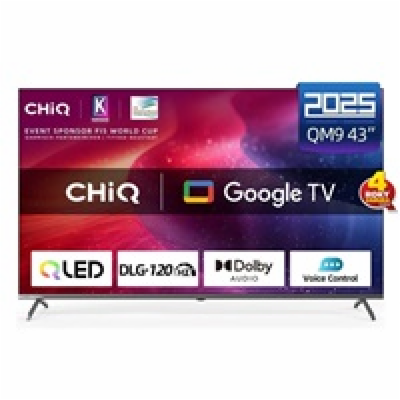 BAZAR - CHiQ U43QM9G TV 43", UHD QLED  Google TV - Poškoz...