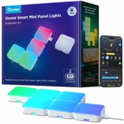 Govee Smart mini RGBIC panely - rozsˇi´rˇeni´ 6ks
