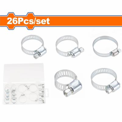 Wadfow Spona hadicová sada 26ks