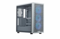 Cooler Master case Elite 502 White, Průhledná bočnice, ATX, 3x 120mm ARGB Fan, bílá