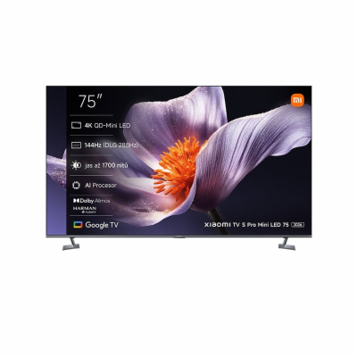 Xiaomi TV S Pro Mini LED 75 2026, 75" 4K UHD, Šedá