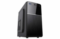 VeinX case Chant CH25M Micro Tower, bez zdroje, 1x USB-C, 2x USB3.0, 1x USB2.0, černá