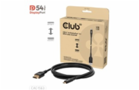 Club3D Kabel USB-C na DisplayPort 2.1 DP54 Bi-Directional, 8K120Hz, 4K480Hz, 2m