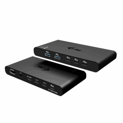 i-tec KVM Docking Station HDMI for 2 hosts, Power Deliver...