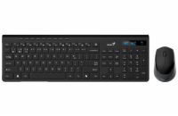 GENIUS SlimStar 8230/ Bezdrátový set Bluetooth + 2,4GHz/ připojení až 3 zařízení/ Copilot/ USB/ černá/ CZ+SK layout