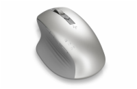 HP 930 Creator Bezdrátová myš - stříbrná Ergonomická bezdrátová myš pro tvůrce od HP – 7 programovatelných tlačítek, až 3 zařízení současně, výdrž 12 týdnů a přesný PixArt senzor pro práci i zábavu.