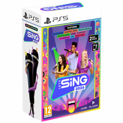 PS5 - Let’s Sing 2026 + 2 mikrofony