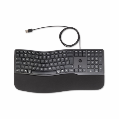 HP 480 Comfort Klávesnice, EU - černá Ergonomická kabelov...